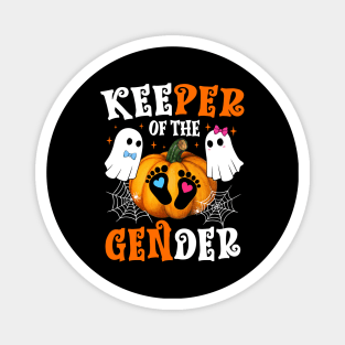 Keeper Of The Gender Reveal Baby Fall Halloween Thanksgiving Magnet